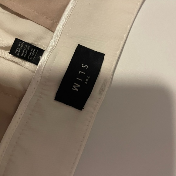 white house black market the slim fit white pants size 8 - Picture 4 of 5